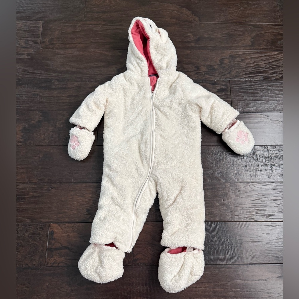 Sergent Major Kids Cozy Cream Kids One Piece with Pink Accents